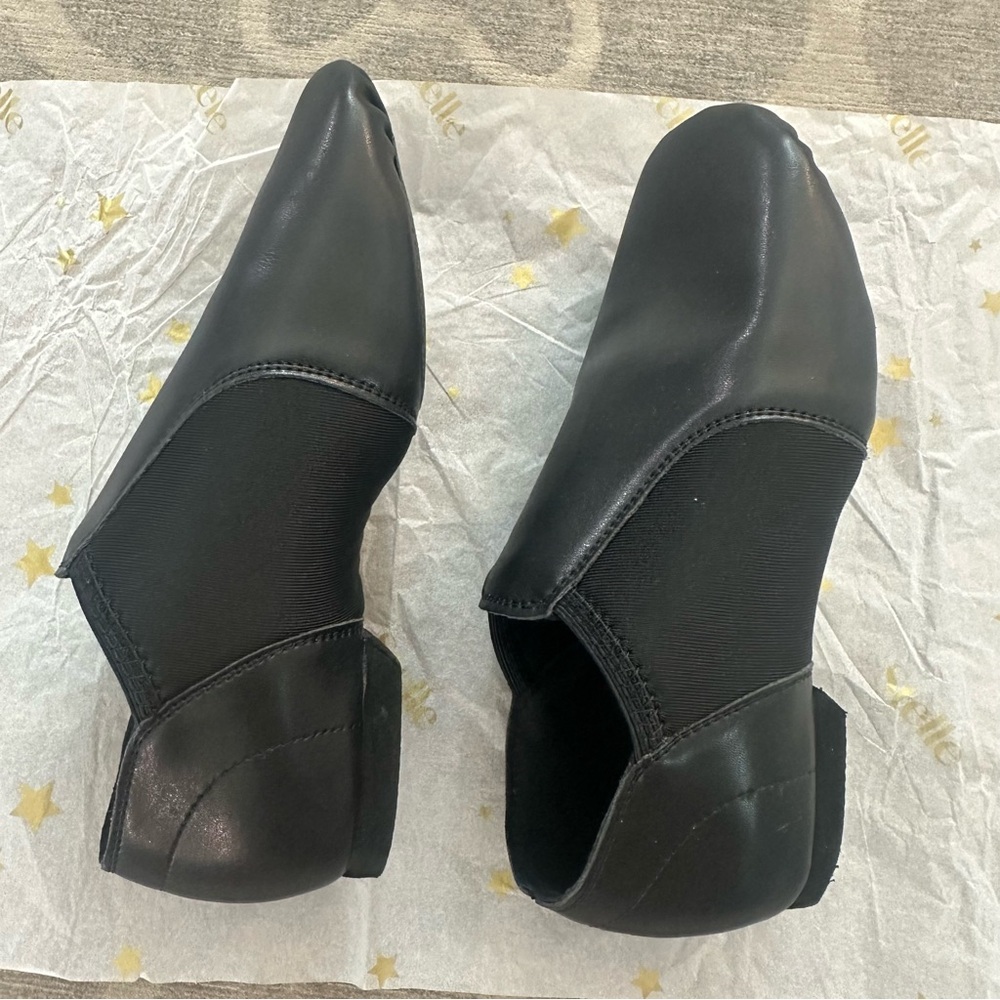 Stelle Jazz / Stage / performance Shoes- black leather slip on - Picture 7 of 16